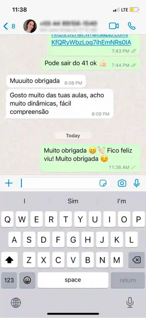 inglês com a gringa é bom